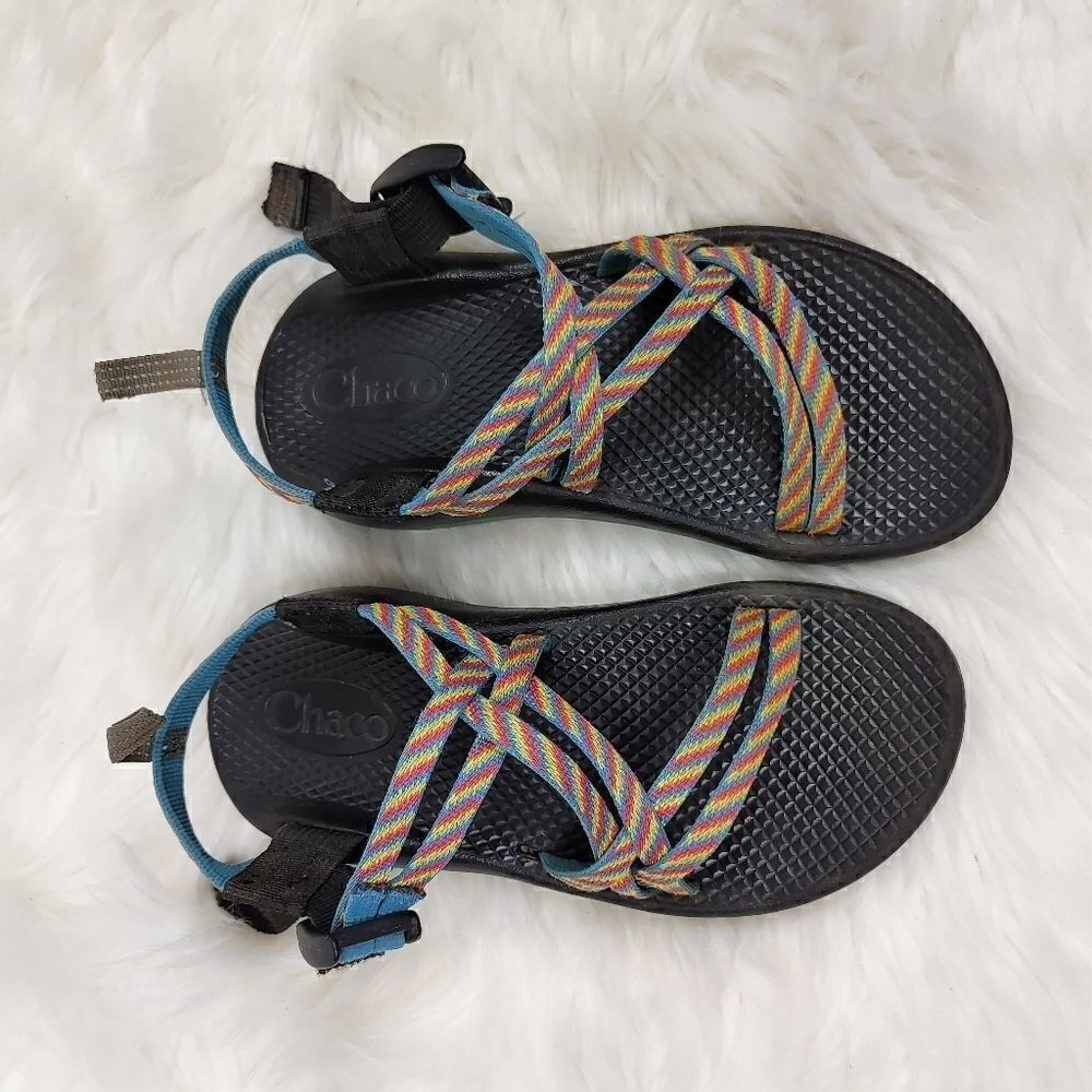 Chaco ZX/2  Strappy Vibram Sandal Rainbow Stripe Y